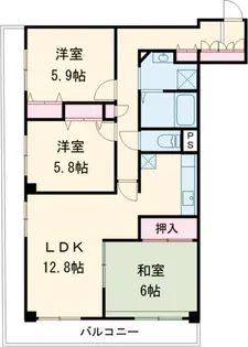 プラッツ砧【10階】の間取り