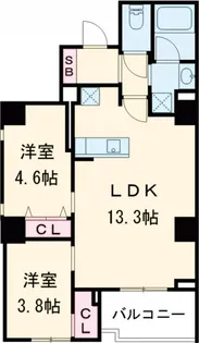 LIGHTHOUSE西新宿【3階】の間取り