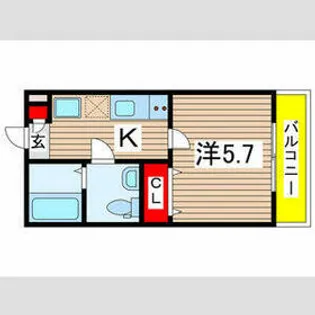 グランフロント本千葉【3階】の間取り