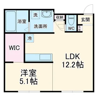 フォルテッツア城南【1階】の間取り