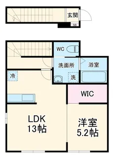 フォルテッツア城南【2階】の間取り