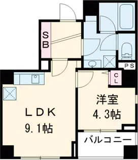 LIGHTHOUSE西新宿【5階】の間取り