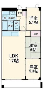 さくらヴィレッジ【3階】の間取り