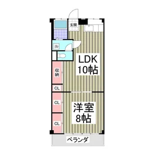 パークワイズ草加 旧サタカコーポ【2階】の間取り