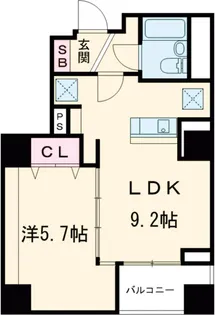 LIGHTHOUSE西新宿【8階】の間取り
