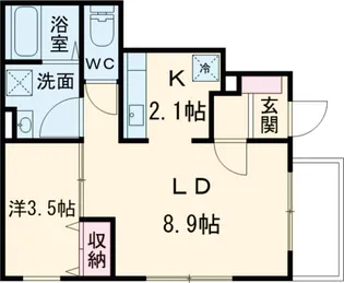 メゾンドマシマ【1階】の間取り