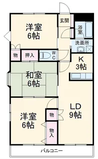 アーバン西岡崎【205号室】の間取り