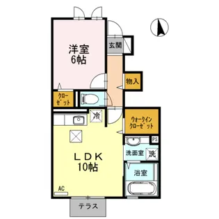 フェリーチェ参番館【0103号室】の間取り