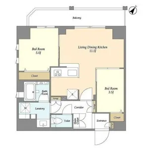 リテラス三ノ輪ウエスト【3階】の間取り