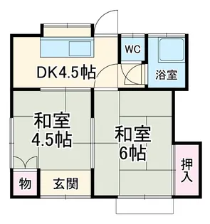 ハイツ小田2号【201号室】の間取り