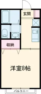 タウンコート B棟【203号室】の間取り