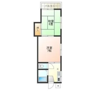 ハッピーハイツ山﨑【103号室】の間取り