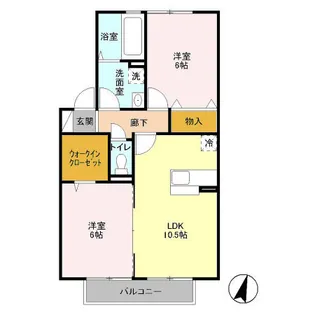 アムールAOKI【2階】の間取り