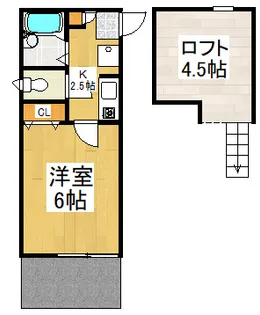 カーサフローラB【1階】の間取り
