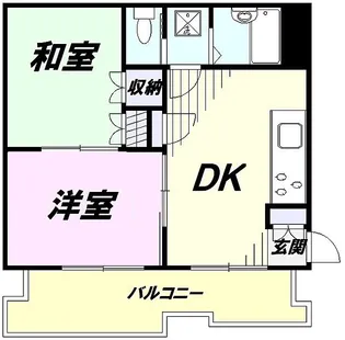 セイワ・アクレイム国立【2階】の間取り