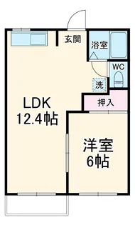 ライトハイツⅠ棟【105号室】の間取り