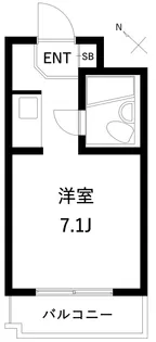 千歳烏山ホームズ【103号室】の間取り