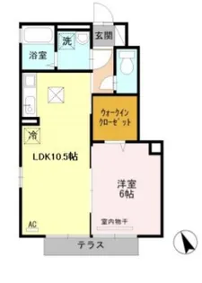 une cachette【01030号室】の間取り