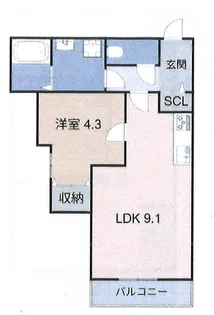 Success One【101号室】の間取り