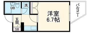 レスポアール四条大宮【3階】の間取り