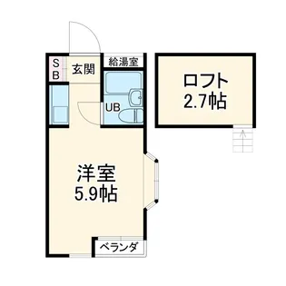 ブルーメヤツカ38【2階】の間取り
