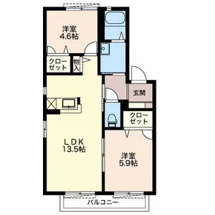 アピス【2階】の間取り