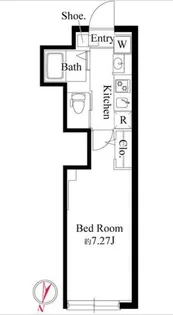 グランパセオ大岡山【1階】の間取り