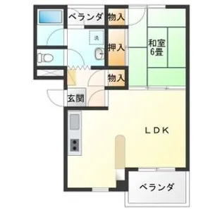 セゾンドみずき【202号室】の間取り