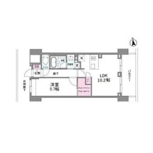 シーズンフラッツ今池NORTH【902号室】の間取り