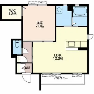 マ・メゾン片山A【1階】の間取り