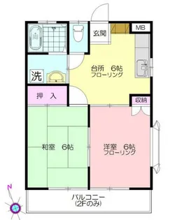 ジルベールA【2階】の間取り