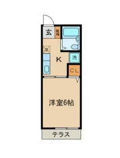 スカイハイツ【103号室】の間取り