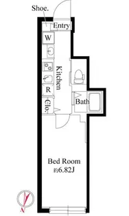 グランパセオ大岡山【0203号室】の間取り