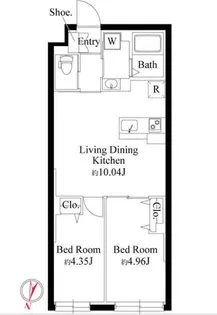 グランパセオ大岡山【3階】の間取り