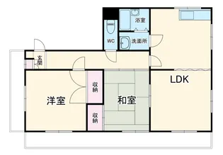 フジミビル【3階】の間取り