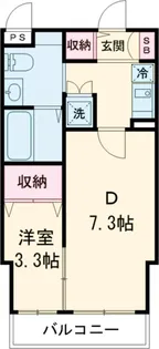 ゴールドライフマンション宇都宮【302号室】の間取り