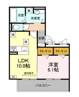 メゾン柚子【102号室】の間取り