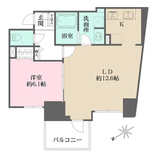 NーFLATS三ノ輪【6階】の間取り