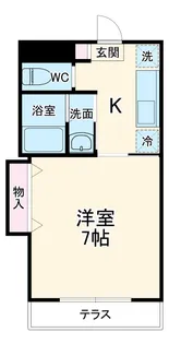 メゾンクレール【1010号室】の間取り