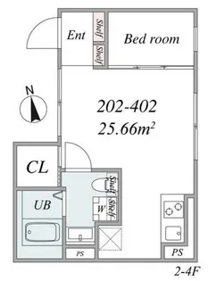 the trias itabashi【2階】の間取り
