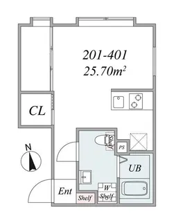 the trias itabashi【2階】の間取り
