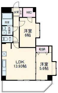 リア・コンフォート【4階】の間取り
