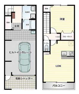 ベース ガレージ【03号室】の間取り