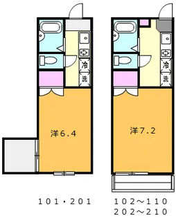 ドミール犬目【2階】の間取り