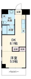 レジディア武蔵小杉【2階】の間取り