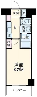 レジディア武蔵小杉【5階】の間取り