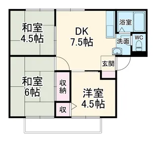 リバティハイツ【0203号室】の間取り