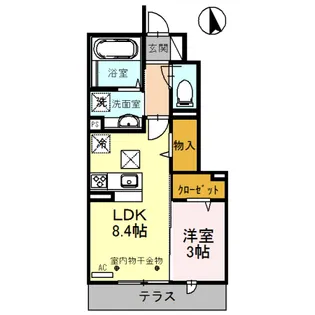 カスミソウ【1階】の間取り