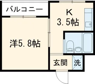 ピア豪徳寺Ⅱ【1階】の間取り