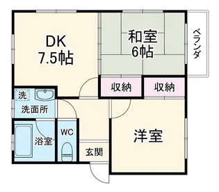 メゾン中村パートⅡ【B202号室】の間取り
